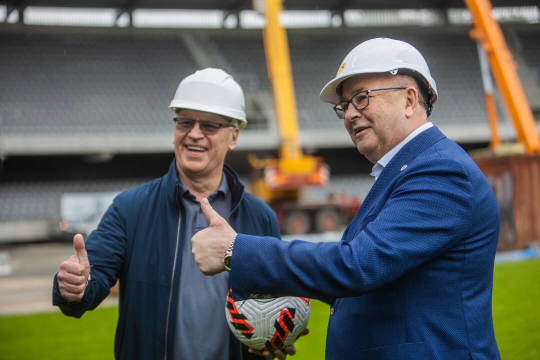 Darbų eiga Kauno Dariaus ir Girėno stadione