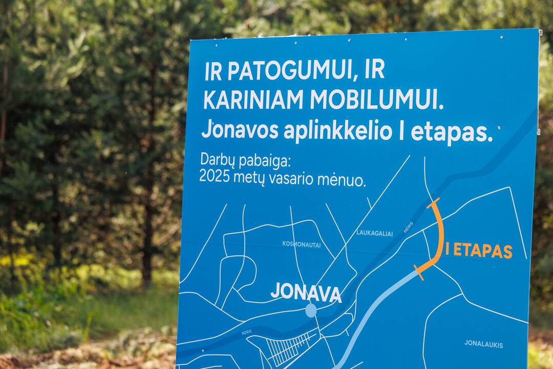 Jonavos aplinkkelio darbų pradžia