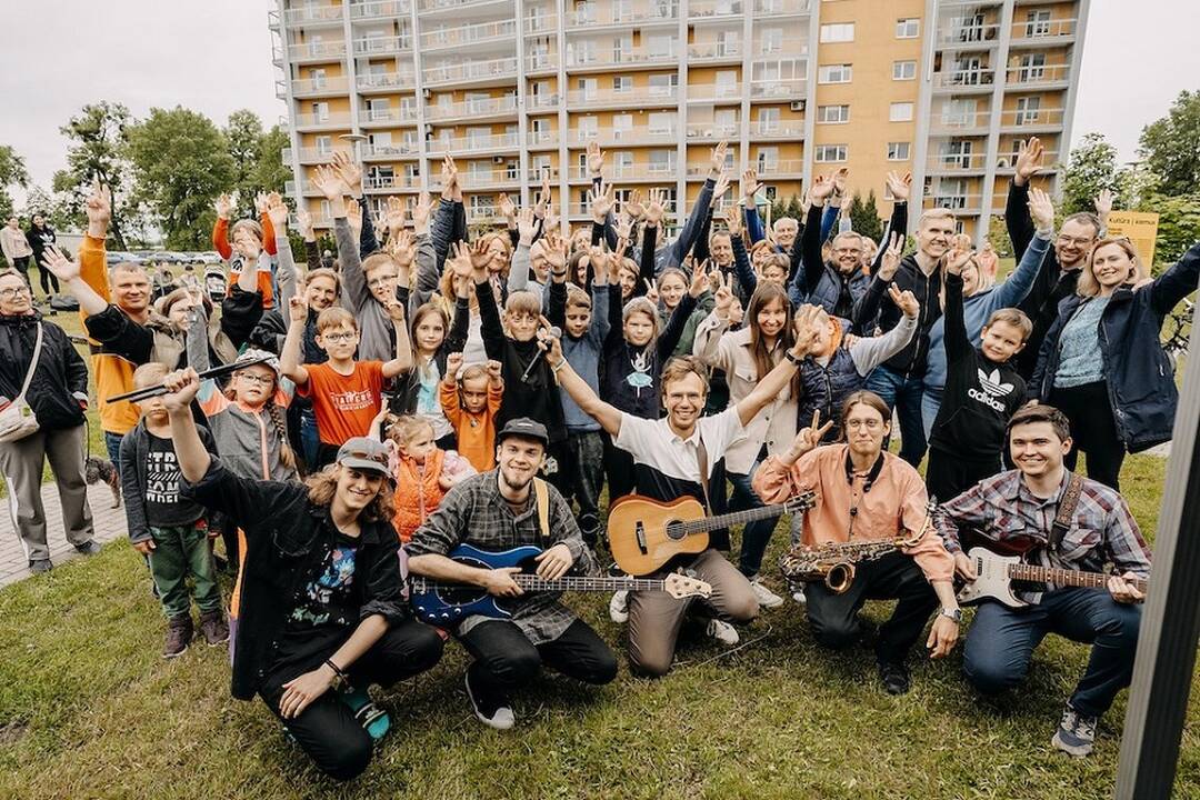 Projekto „Kultūra į kiemus“ akimirka.