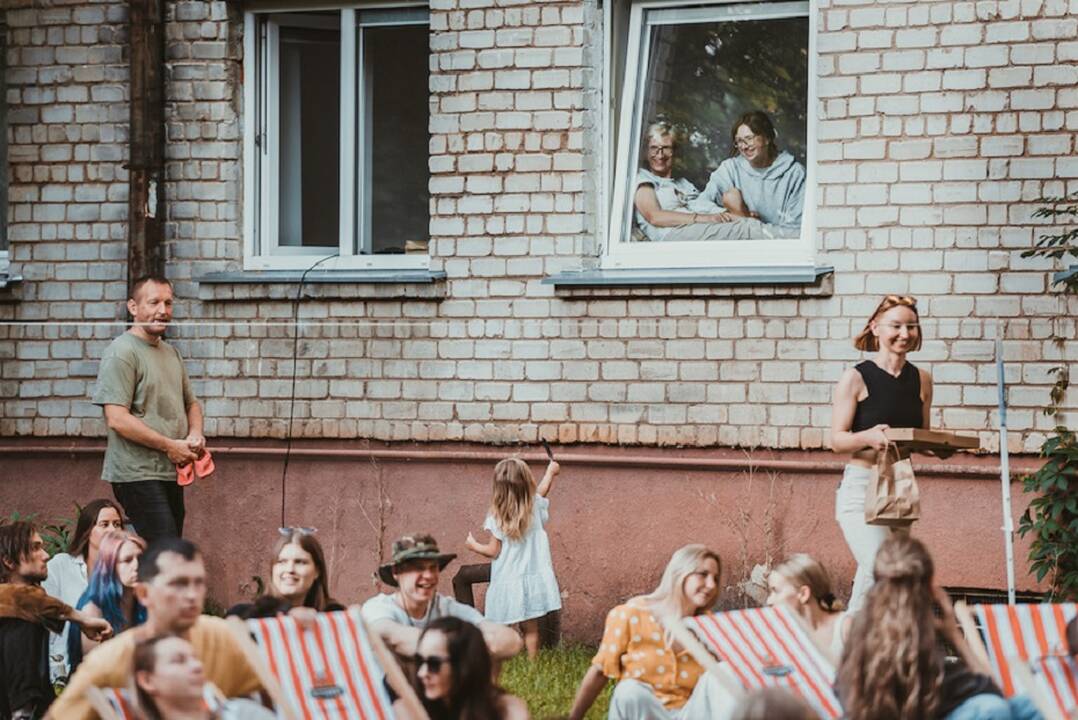 Projekto „Kultūra į kiemus“ akimirka.