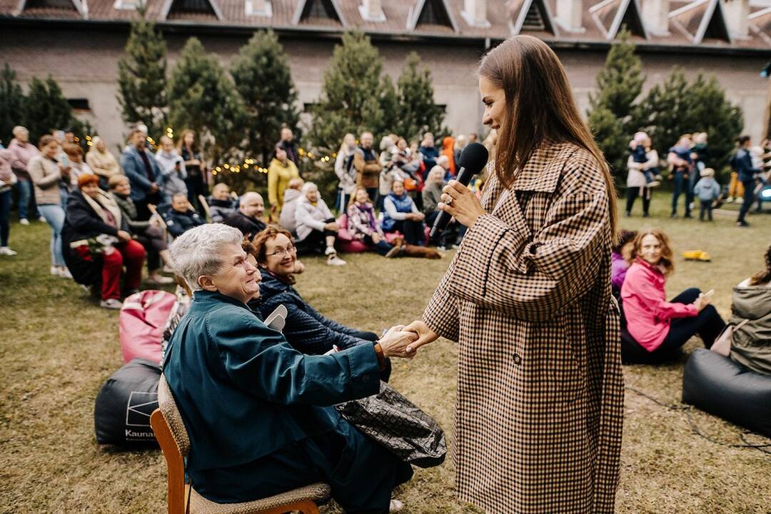 Projekto „Kultūra į kiemus“ akimirka.