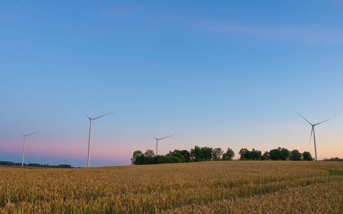 Investicijos: „Ignitis Renewables“ statomas didžiausias Lietuvoje vėjo elektrinių parkas Kelmės rajone.