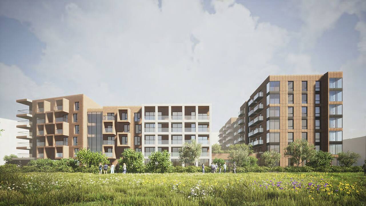 Planuojamo „Citus“ projekto Naujamiestyje vizualizacija. 