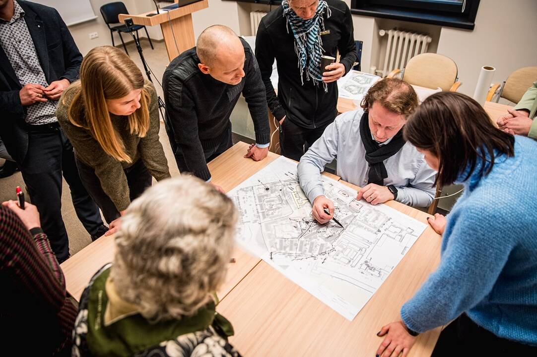 Procesas: kūrybinėse dirbtuvėse aptartos kelių Vilijampolės kvartalų perspektyvos. 	
