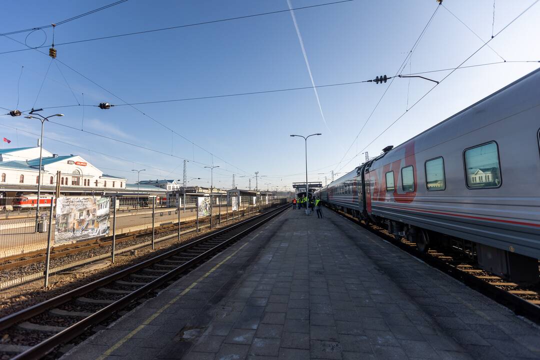 Vilniaus geležinkelio stoties perone – paroda rusų dėmesiui į karą atkreipti