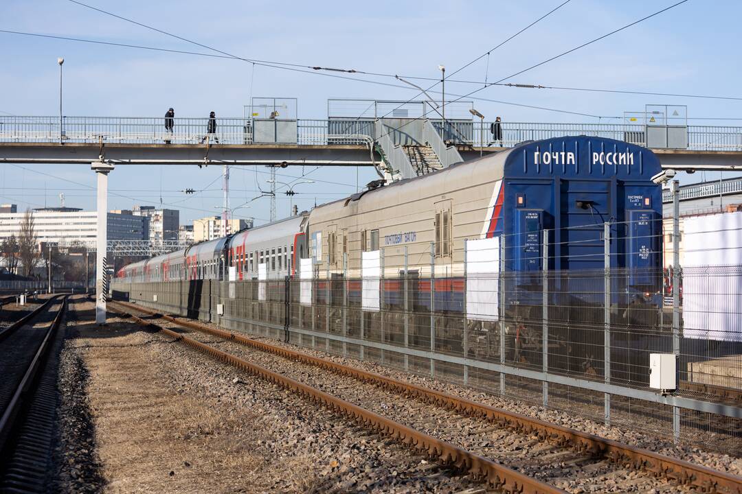Vilniaus geležinkelio stoties perone – paroda rusų dėmesiui į karą atkreipti