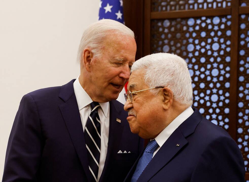 Joe Bidenas ir Mahmoudas Abbas