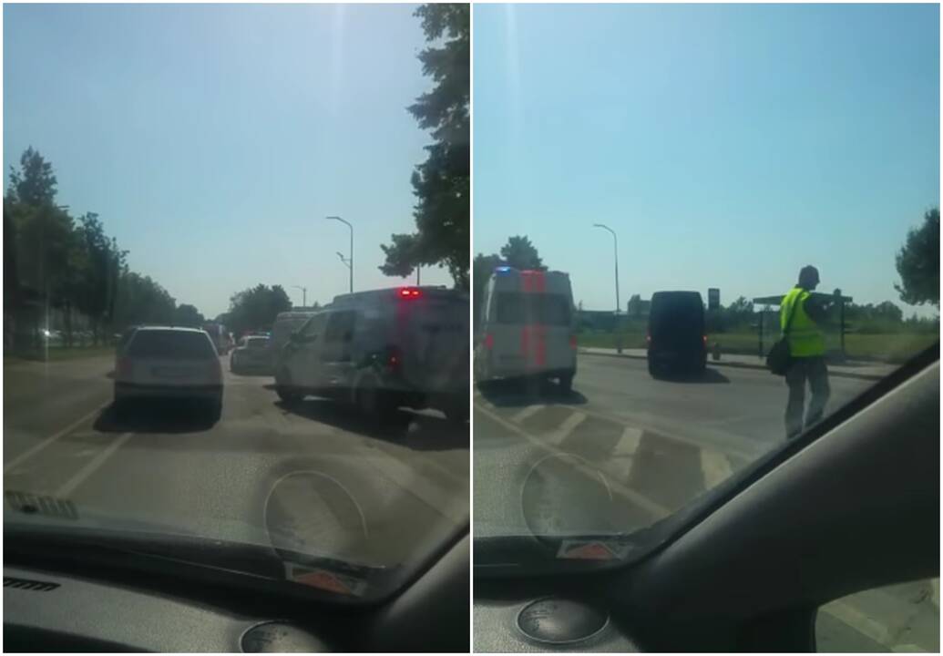 Tragiškas įvykis Alytuje: automobilis partrenkė per perėją ėjusią moterį su vaiku