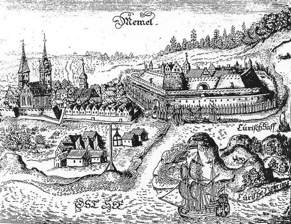 Istorija: XVII a. Klaipėdos pilies, tvirtovės ir miesto maketas.