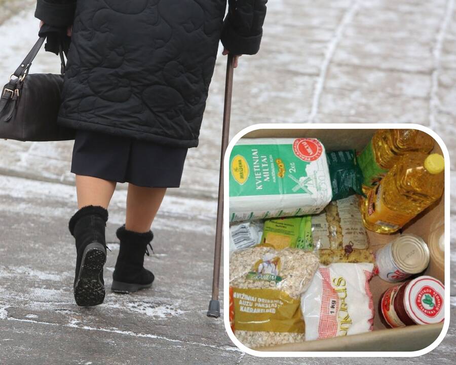 Maisto davinio atvykusi senjorė: visą gyvenimą atidirbus dabar reikia stovėti, kad gautum pavalgyti