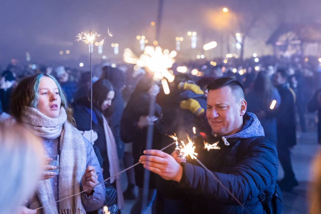 Vilnius pasitiko Naujuosius metus