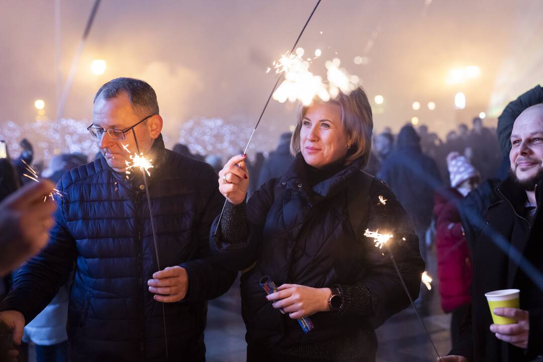 Vilnius pasitiko Naujuosius metus