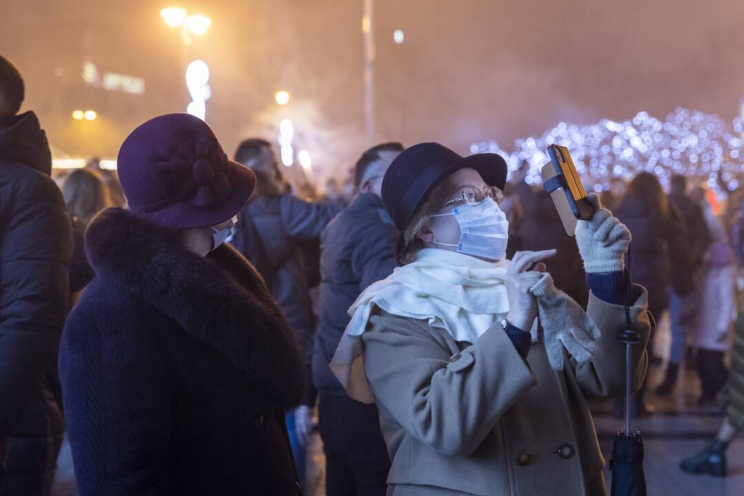 Vilnius pasitiko Naujuosius metus