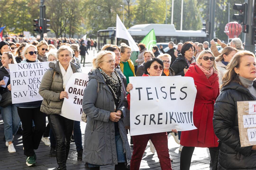  Profesinių sąjungų protestas Vilniuje