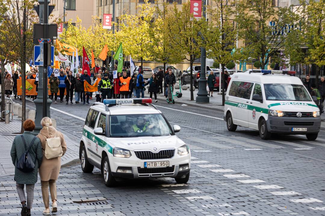  Profesinių sąjungų protestas Vilniuje