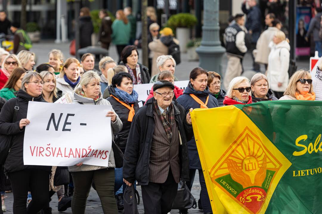  Profesinių sąjungų protestas Vilniuje