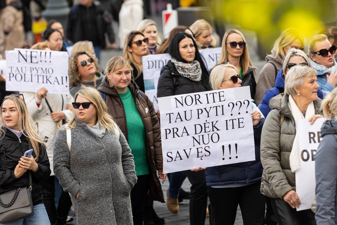  Profesinių sąjungų protestas Vilniuje