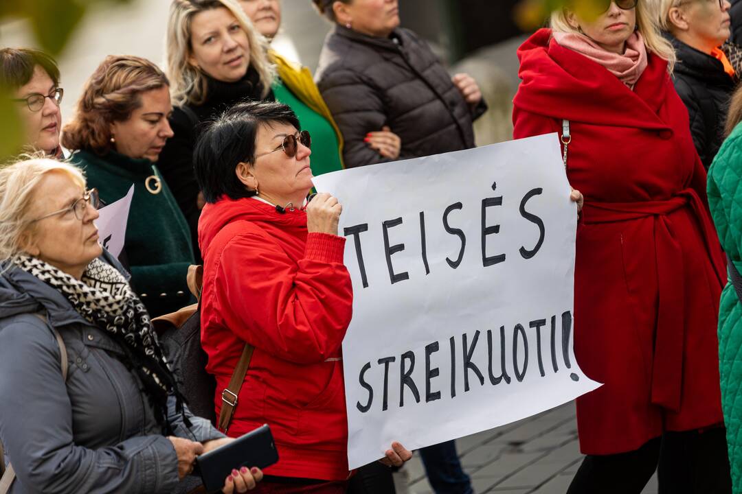  Profesinių sąjungų protestas Vilniuje