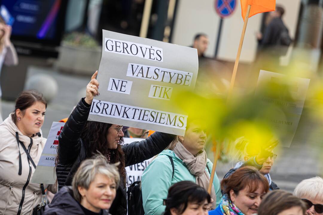  Profesinių sąjungų protestas Vilniuje