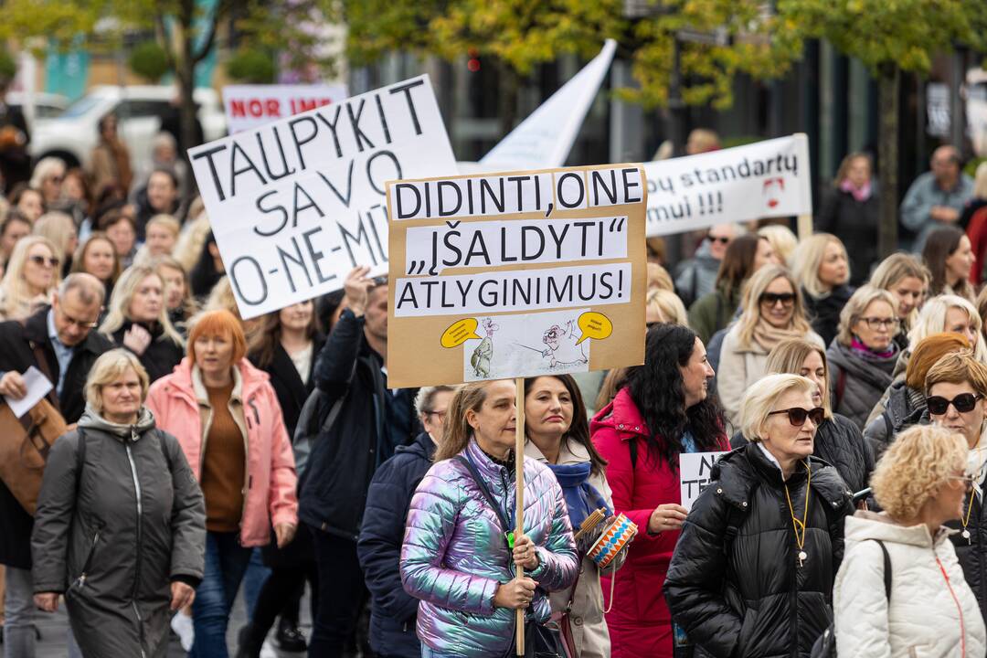  Profesinių sąjungų protestas Vilniuje