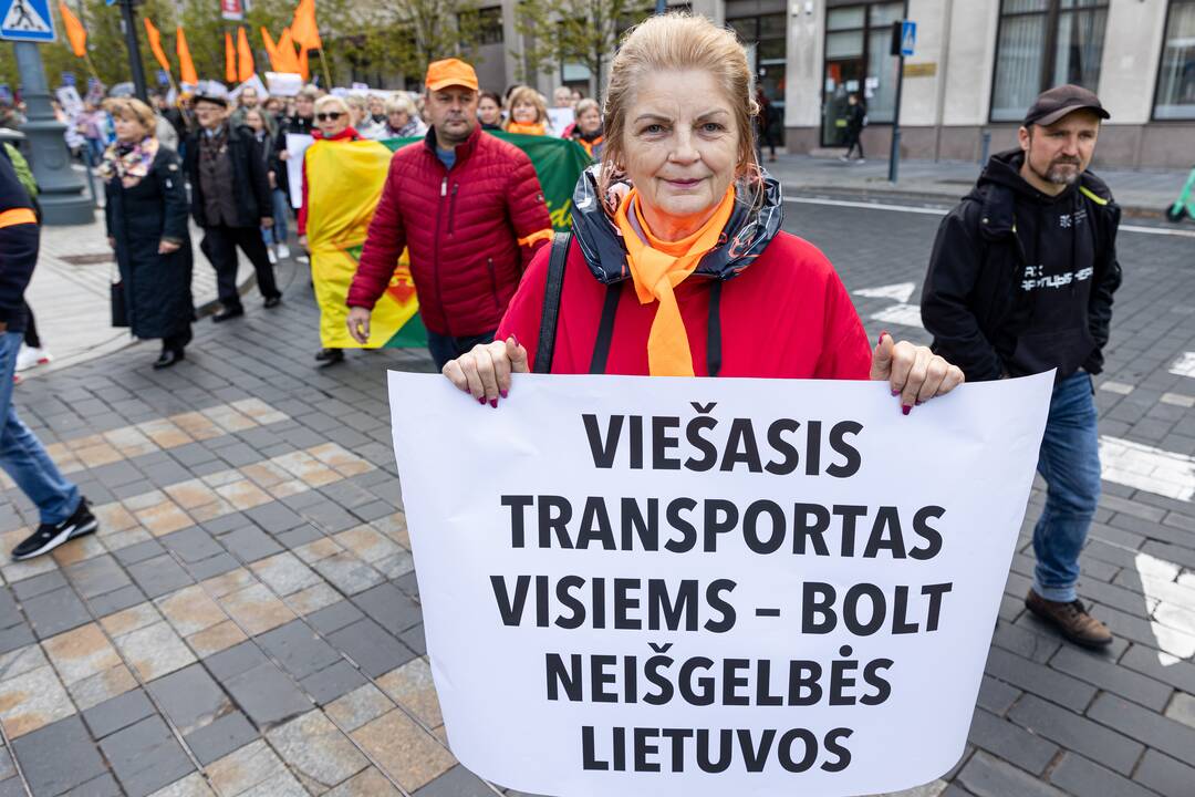  Profesinių sąjungų protestas Vilniuje