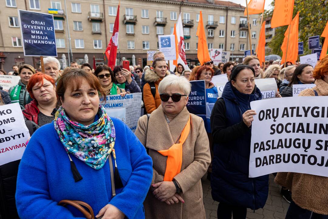  Profesinių sąjungų protestas Vilniuje