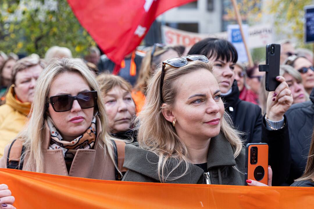  Profesinių sąjungų protestas Vilniuje