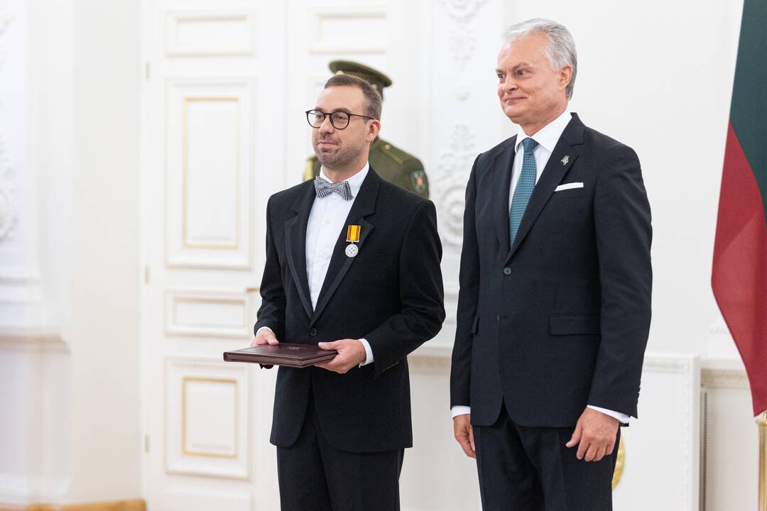 Lietuvos Respublikos Prezidentas G. Nausėda įteikė valstybės apdovanojimus