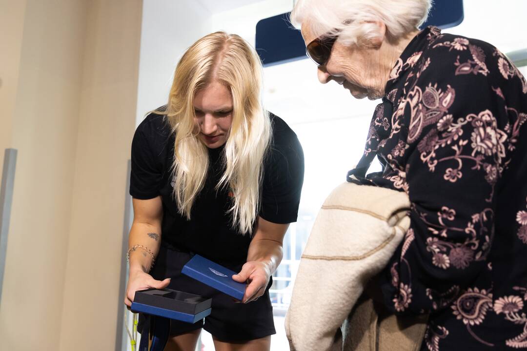 R. Meilutytės ir plaukikų komandos pasitikimas Vilniaus oro uoste