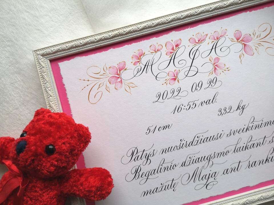 Išsipildė: ilgą laiką dirbdama inžiniere konstruktore, J. Kunigėnienė ėmė ilgėtis kūrybos, kurią atrado kaligrafijoje.