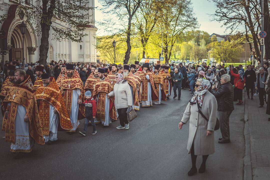 Religinė procesija už Bažnyčios vienybę Vilniuje