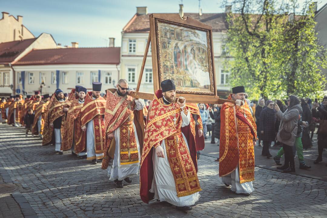 Religinė procesija už Bažnyčios vienybę Vilniuje