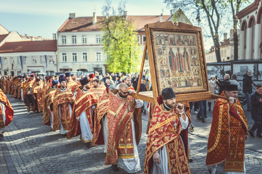 Religinė procesija už Bažnyčios vienybę Vilniuje