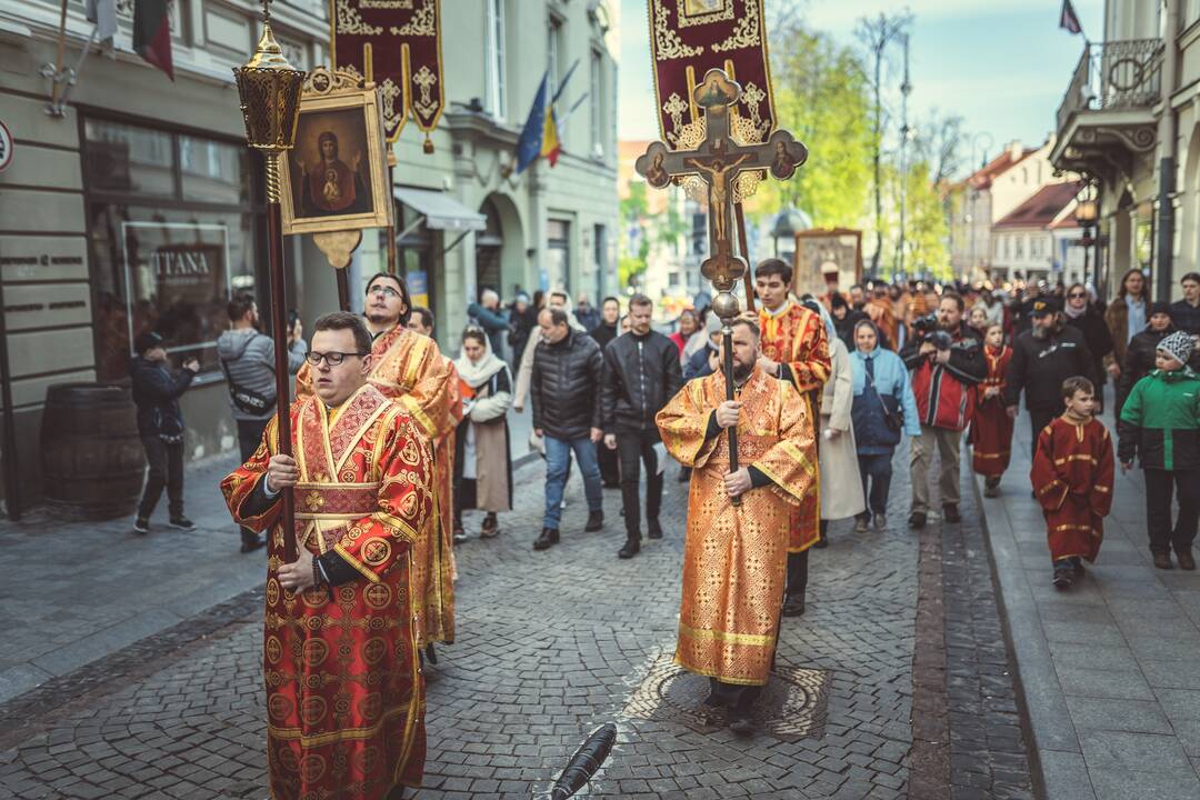 Religinė procesija už Bažnyčios vienybę Vilniuje