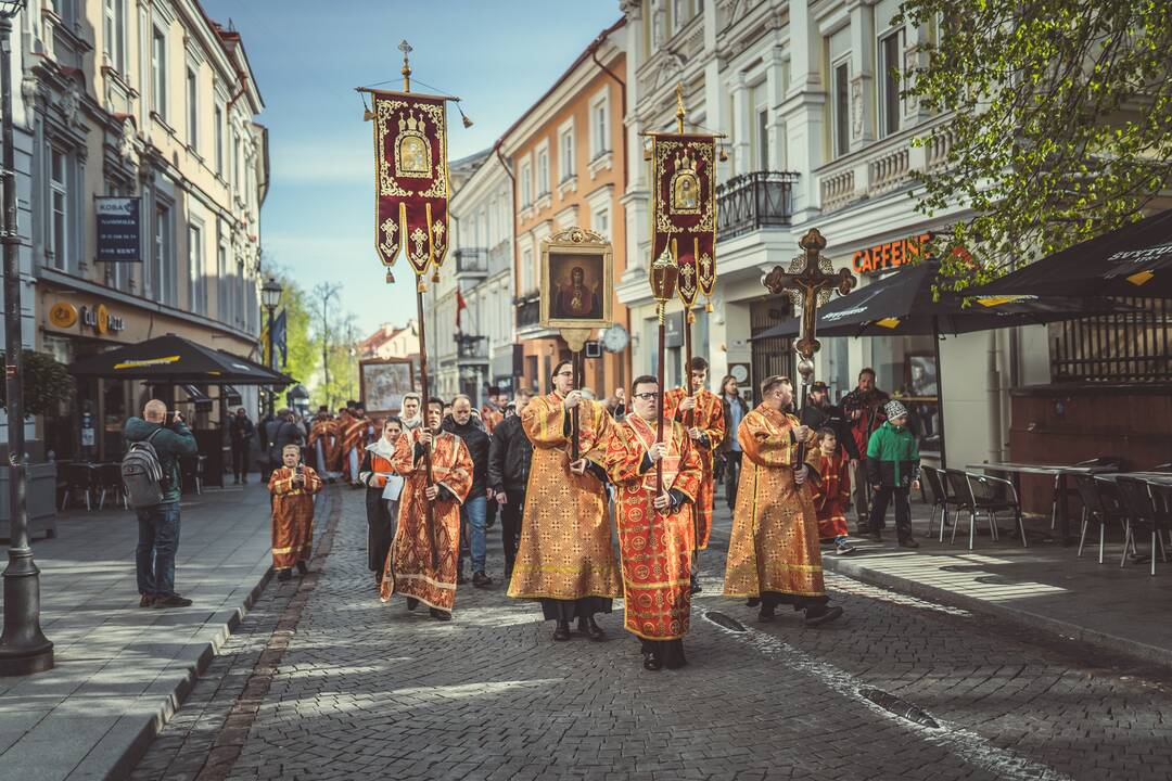 Religinė procesija už Bažnyčios vienybę Vilniuje
