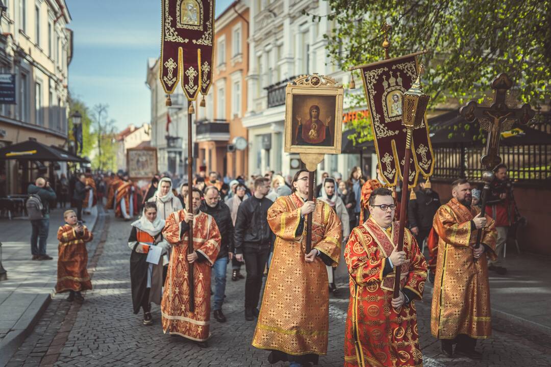 Religinė procesija už Bažnyčios vienybę Vilniuje