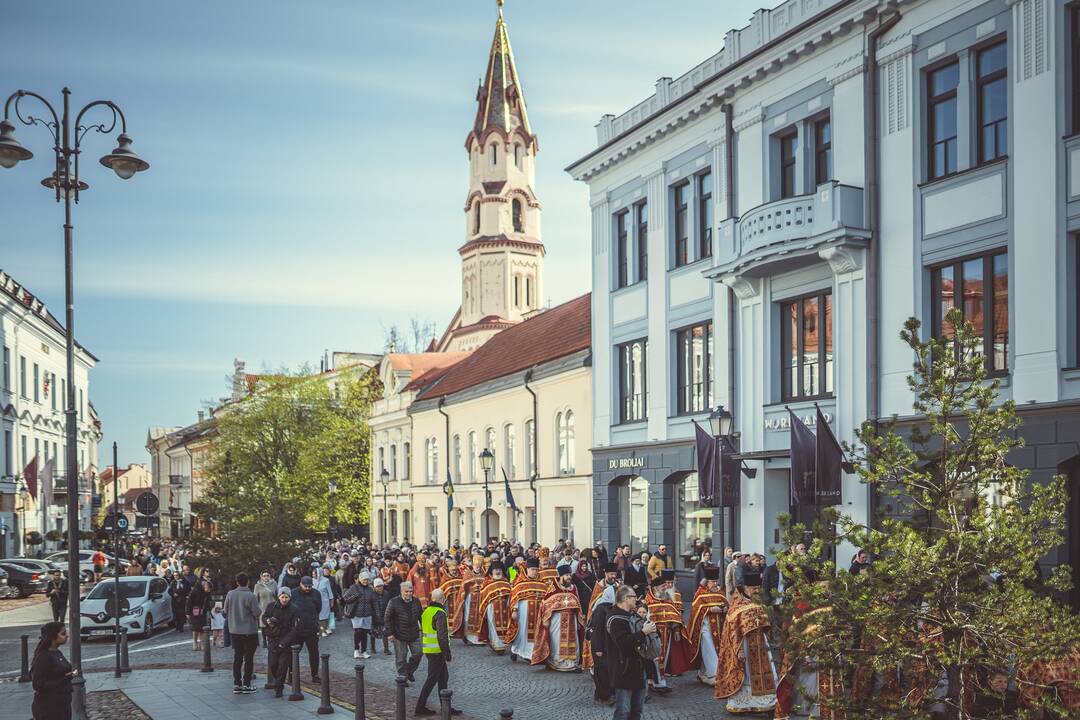 Religinė procesija už Bažnyčios vienybę Vilniuje