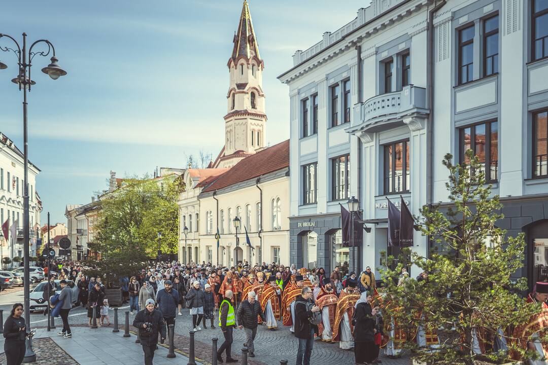 Religinė procesija už Bažnyčios vienybę Vilniuje