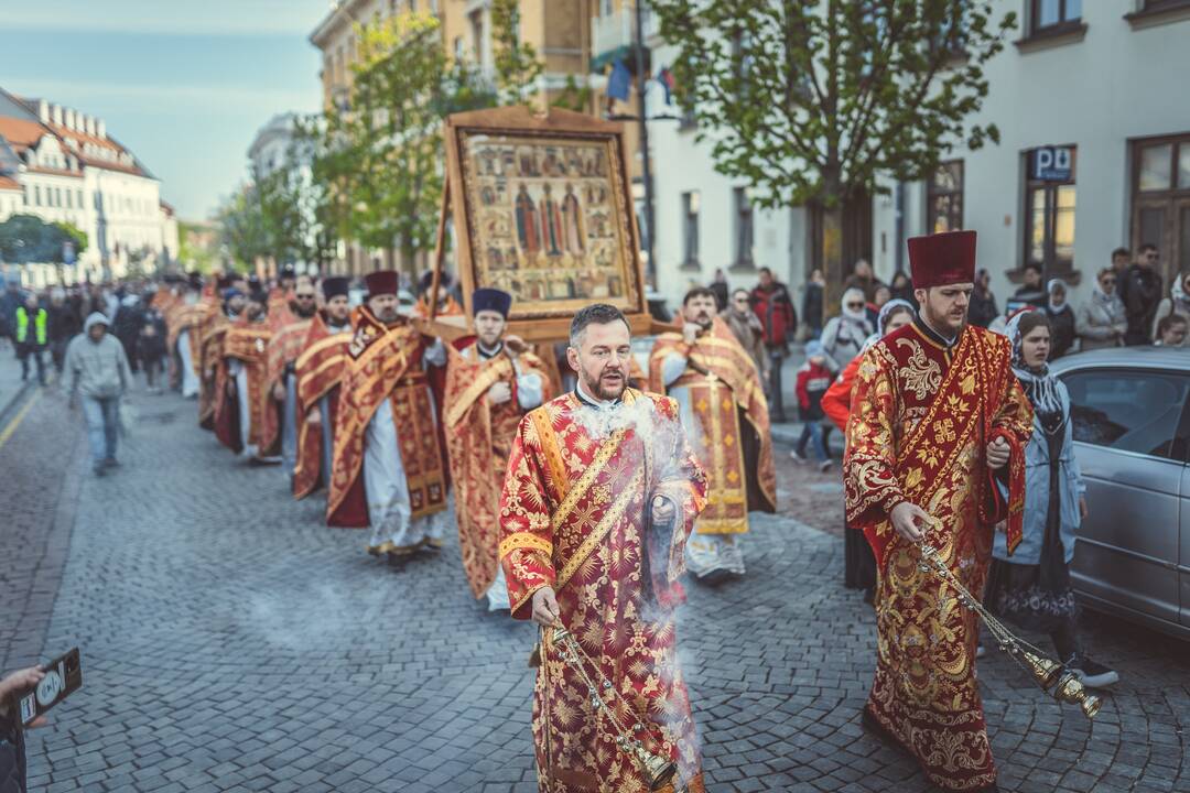 Religinė procesija už Bažnyčios vienybę Vilniuje