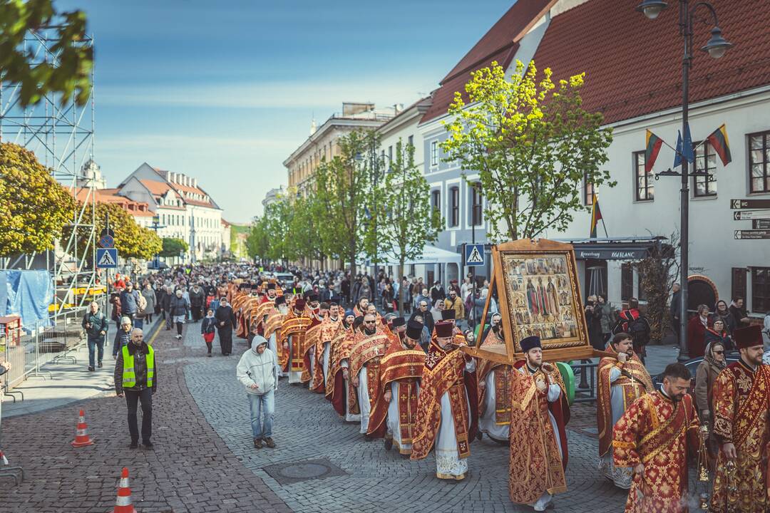 Religinė procesija už Bažnyčios vienybę Vilniuje