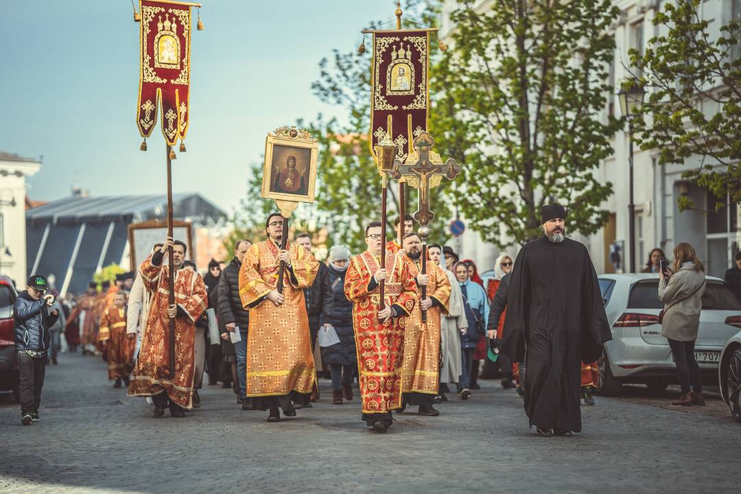 Religinė procesija už Bažnyčios vienybę Vilniuje