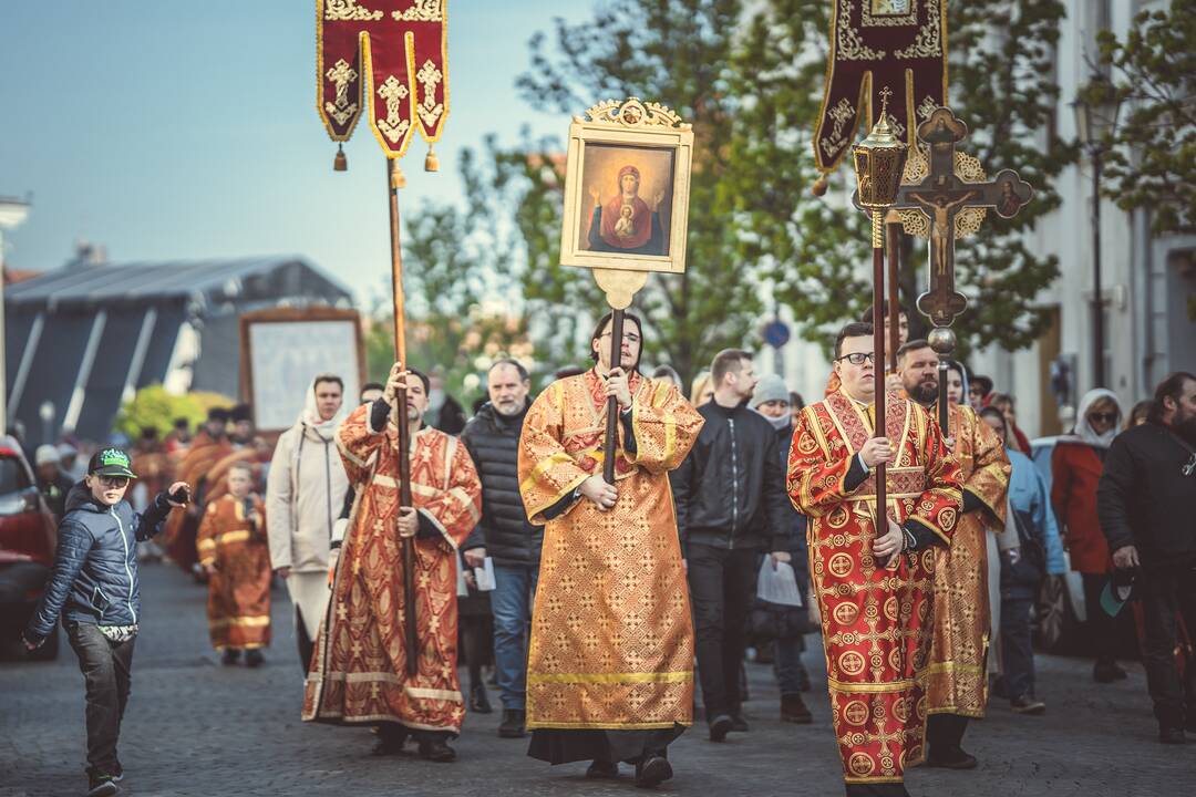 Religinė procesija už Bažnyčios vienybę Vilniuje