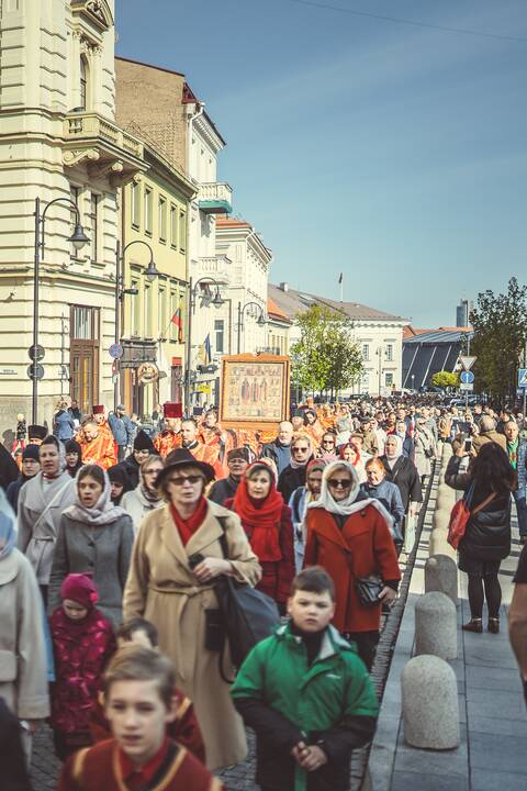Religinė procesija už Bažnyčios vienybę Vilniuje