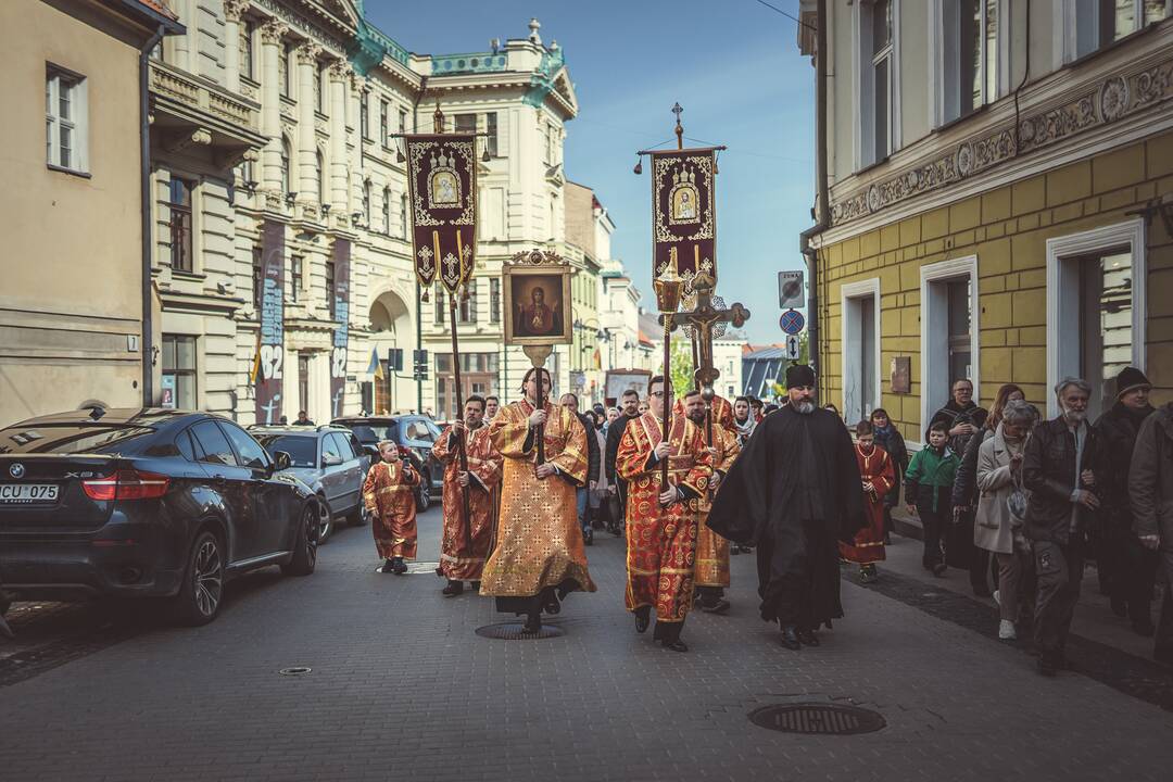 Religinė procesija už Bažnyčios vienybę Vilniuje