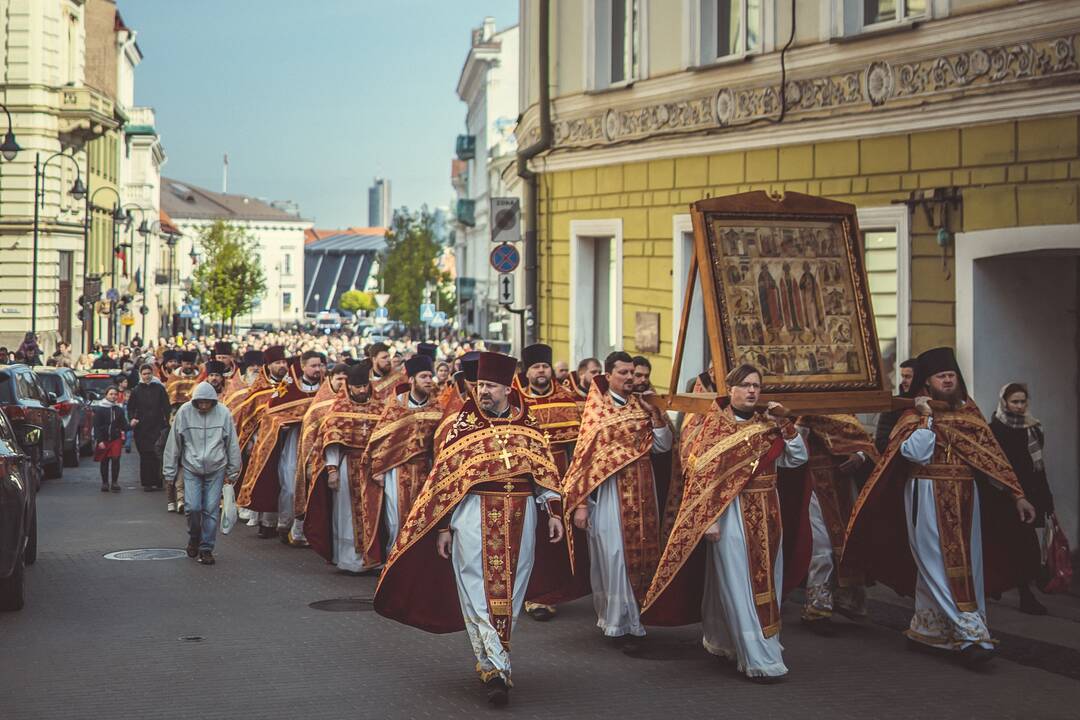 Religinė procesija už Bažnyčios vienybę Vilniuje