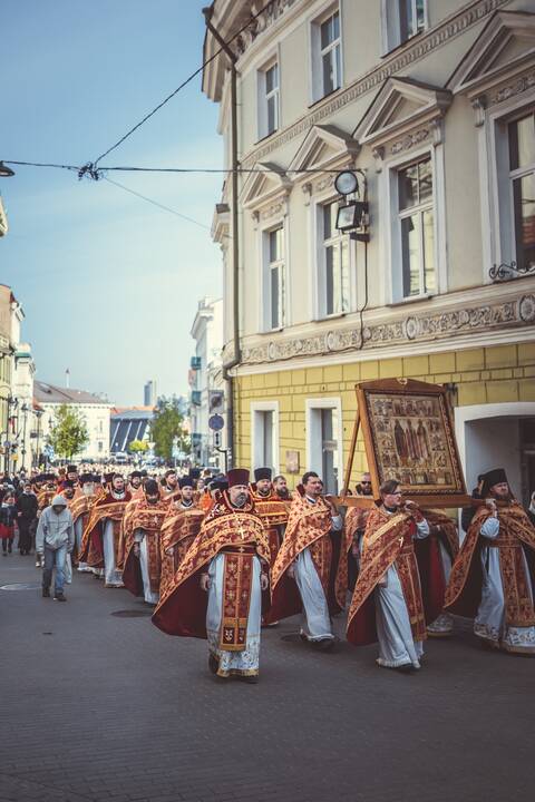 Religinė procesija už Bažnyčios vienybę Vilniuje