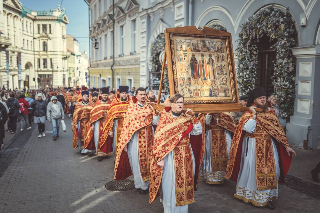 Religinė procesija už Bažnyčios vienybę Vilniuje