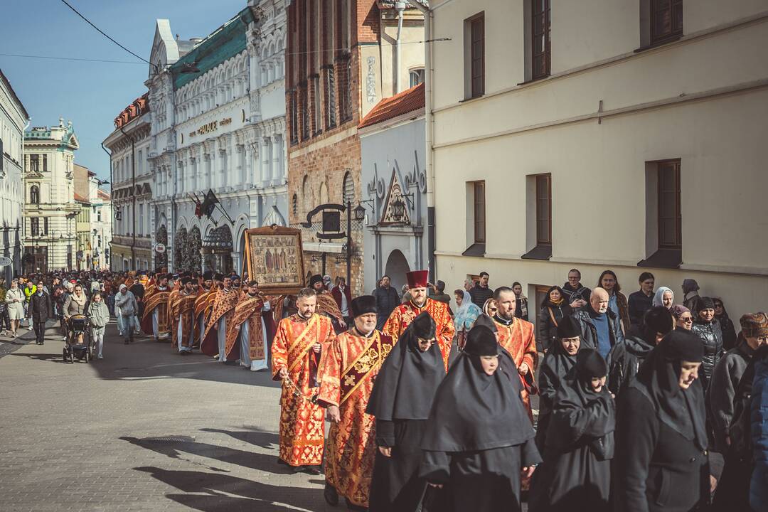Religinė procesija už Bažnyčios vienybę Vilniuje