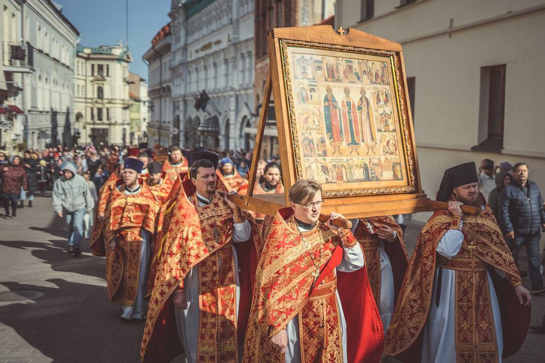 Religinė procesija už Bažnyčios vienybę Vilniuje