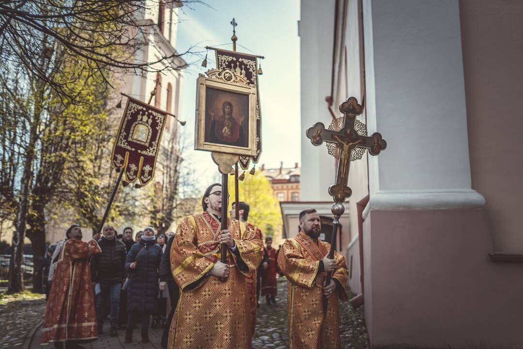 Religinė procesija už Bažnyčios vienybę Vilniuje